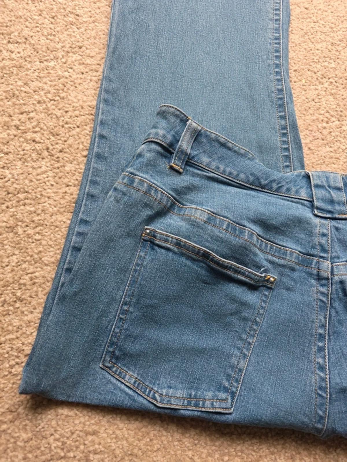 Vintage Y2K Together Mid Rise Embroidered Bootcut Jeans UK Size 12