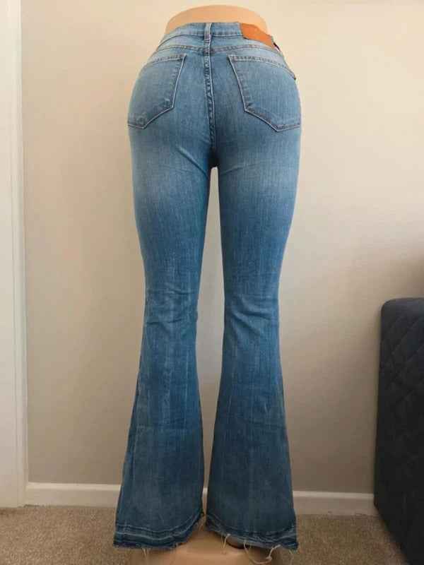 Only Mid Rise Flared Vintage Y2K Jeans UK Size 6