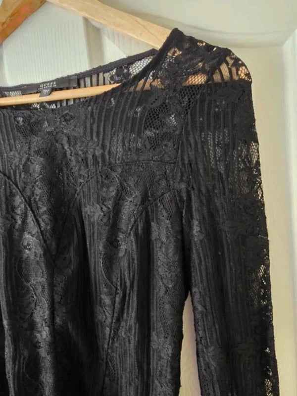 Vintage Y2K Guess Mid Rise Lace Top UK Size 12