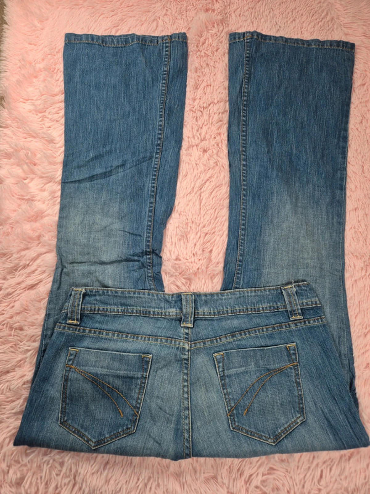 Vintage Y2K NoBo Mid Rise Flared Jeans UK size 14