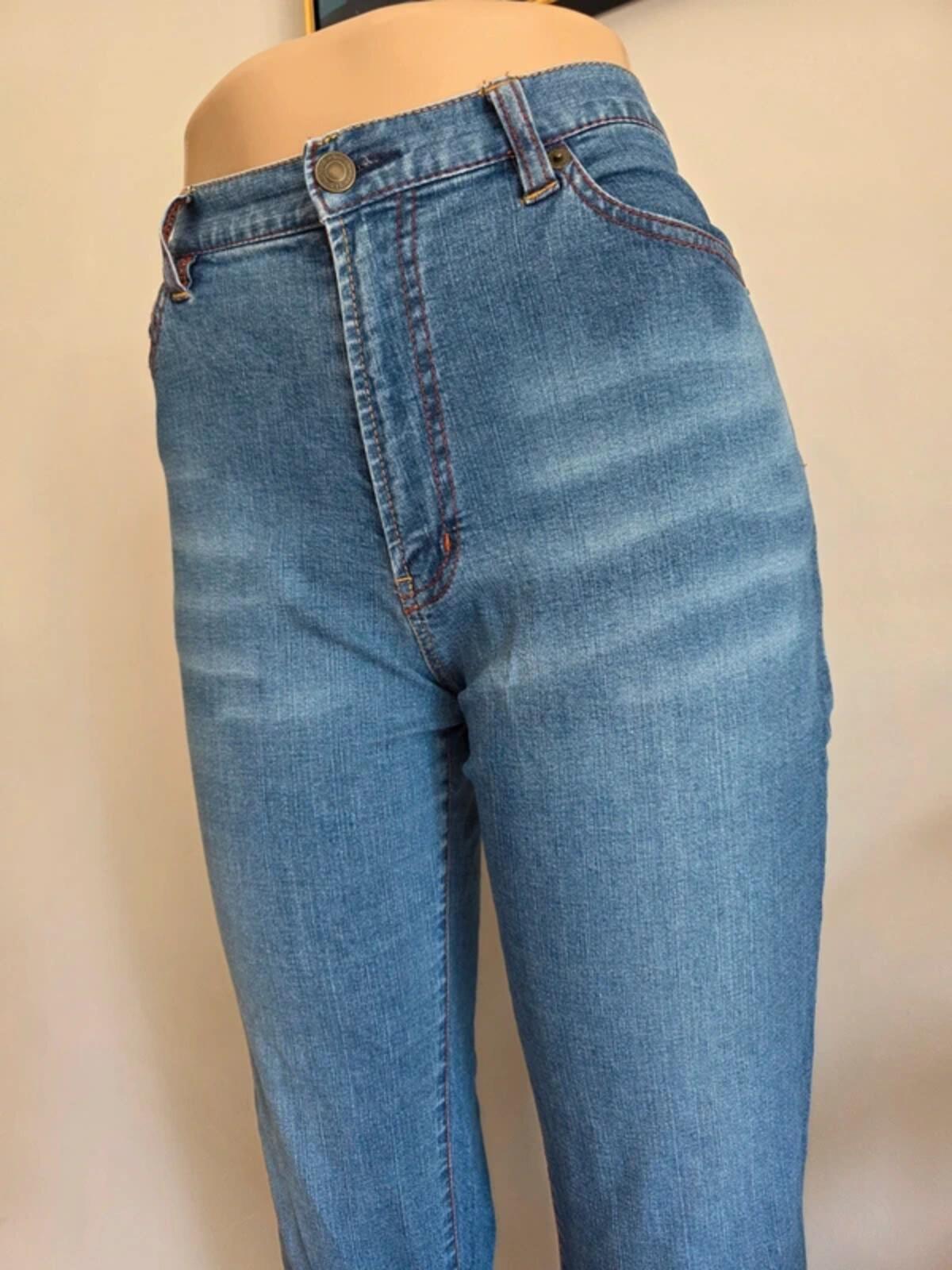 Vintage Y2K Antique Jeans High Rise Cropped Jeans UK Size 12