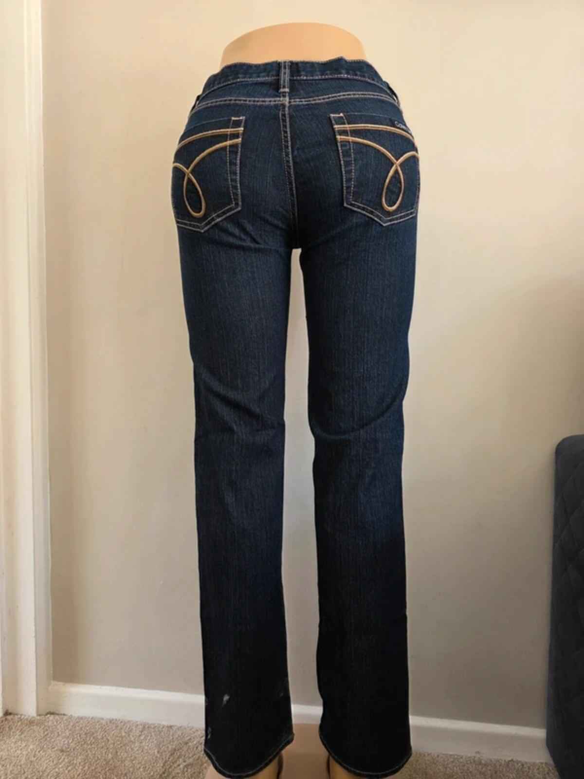 Calvin Klein Low Rise Skinny Vintage Y2K Jeans UK Size 8