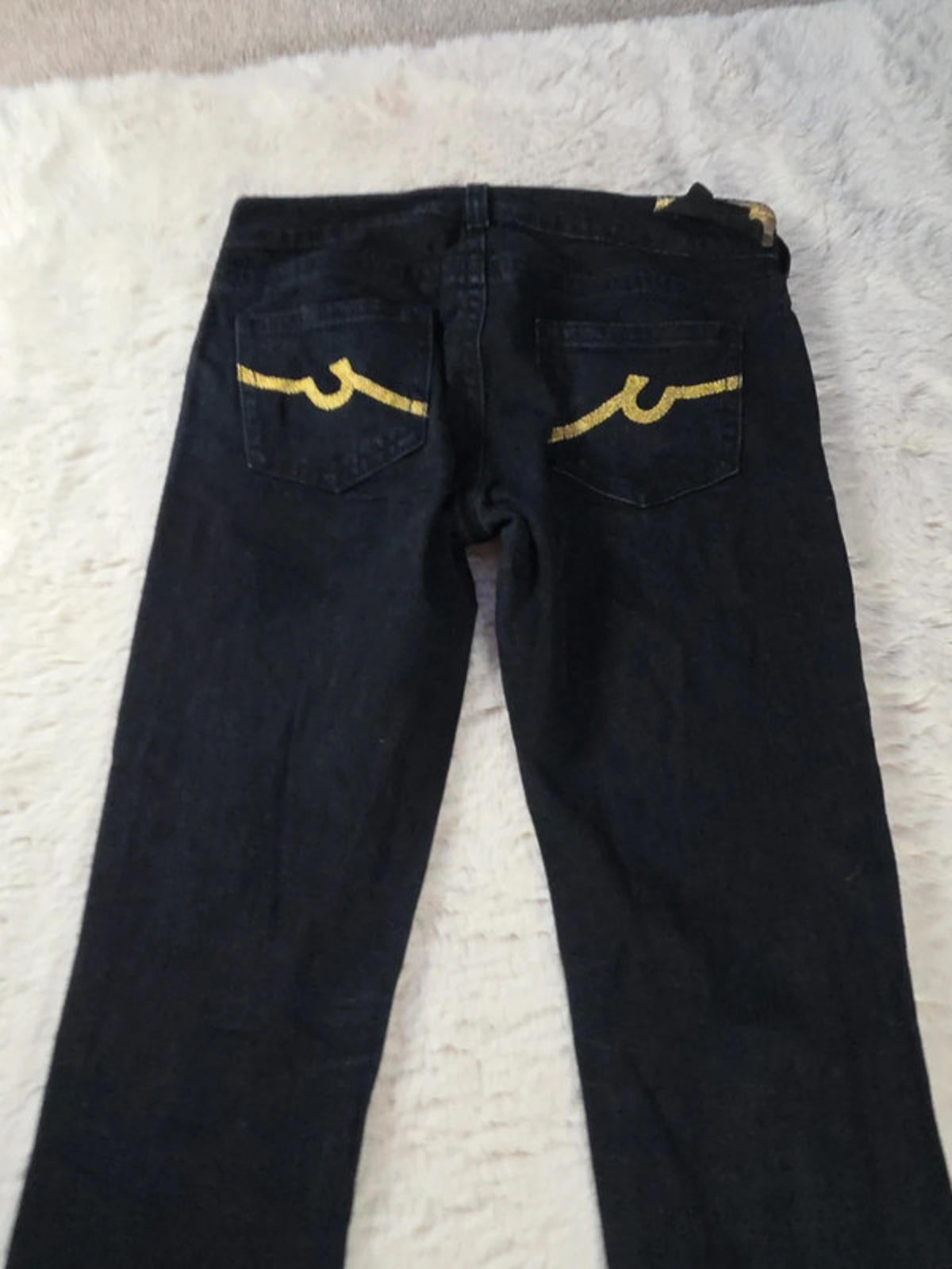 Vintage Y2K Denim Low Rise Straight Jeans UK Size 12 Tall