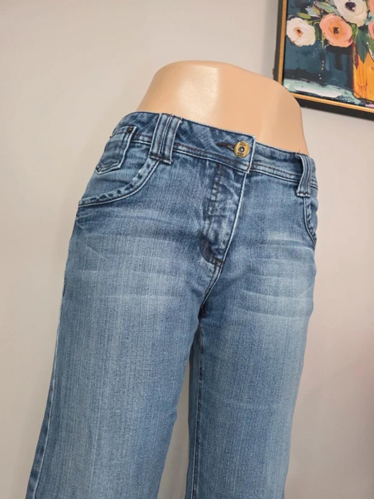 Cecil Mid Rise Relaxed Bootcut Jeans UK Size 8/10 Petite