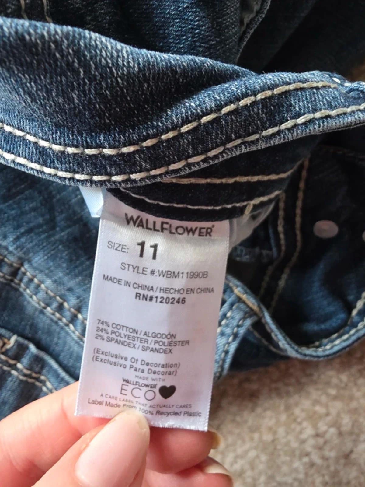 Vintage Y2K Wallflower Mid Rise Bootcut Jeans UK Size 12 Petite