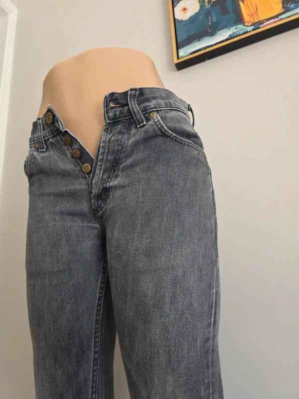 Lee Mid Rise Bootcut Vintage Y2K Jeans UK Size 6/8
