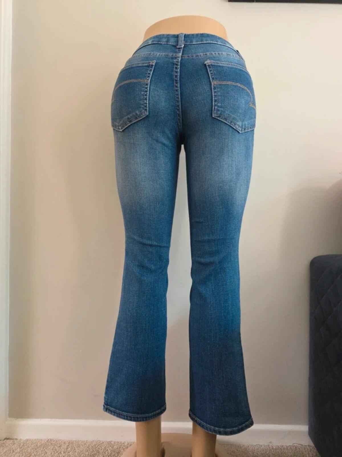 Time and Tru Vintage Y2K Petite Mid Rise Bootcut Jeans UK Size 8