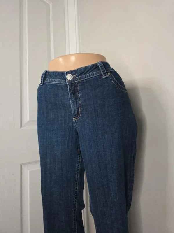 Lee Mid Rise Bootcut Vintage Y2K Jeans UK Size 16/18 Petite