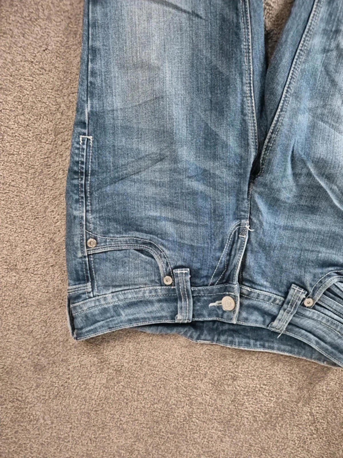 Vintage Y2K Rhinestone Low Rise straight Jeans – UK 10/12