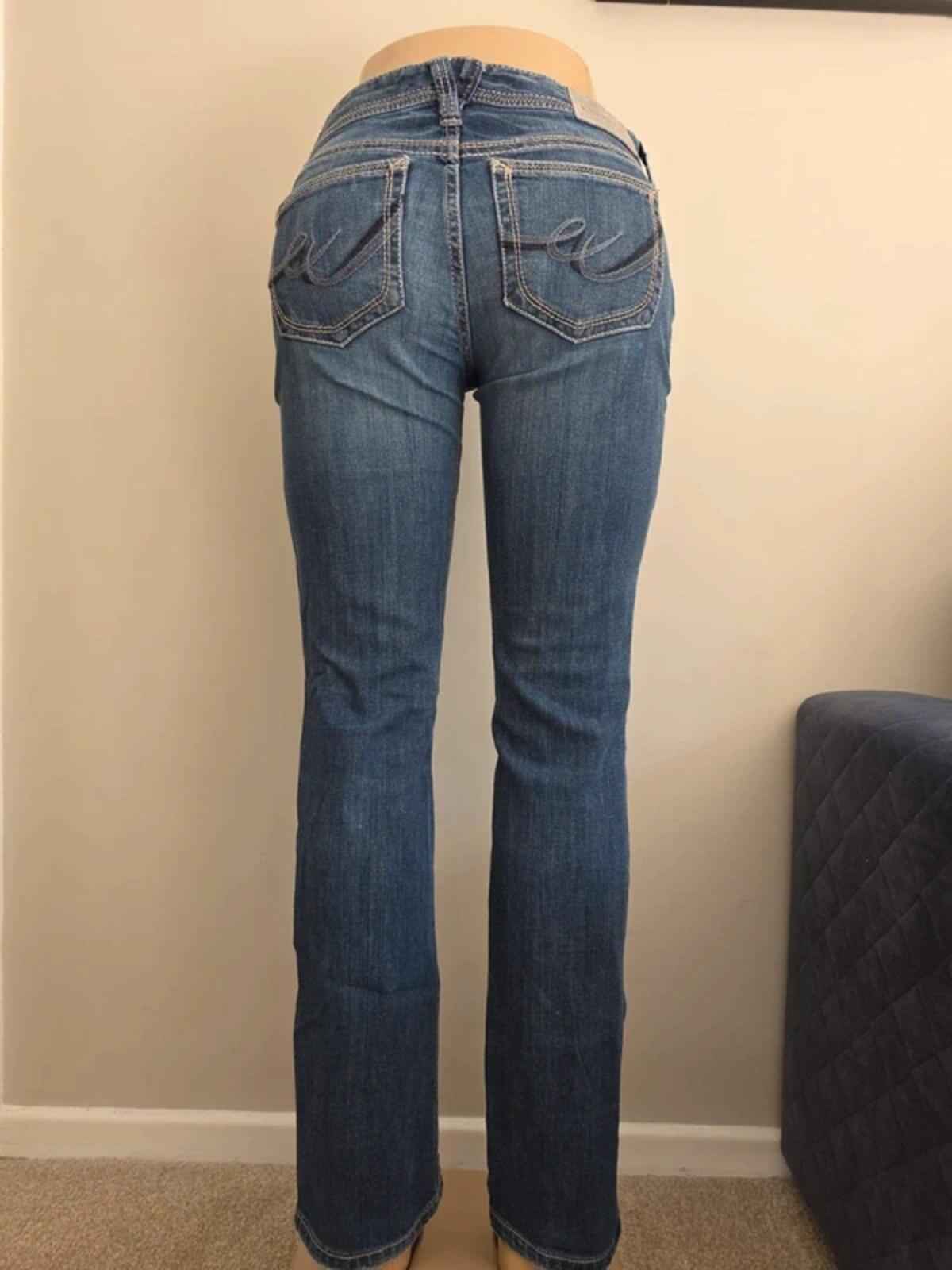 Express Low Rise Barely Bootcut Vintage Y2K Jeans UK Size 10