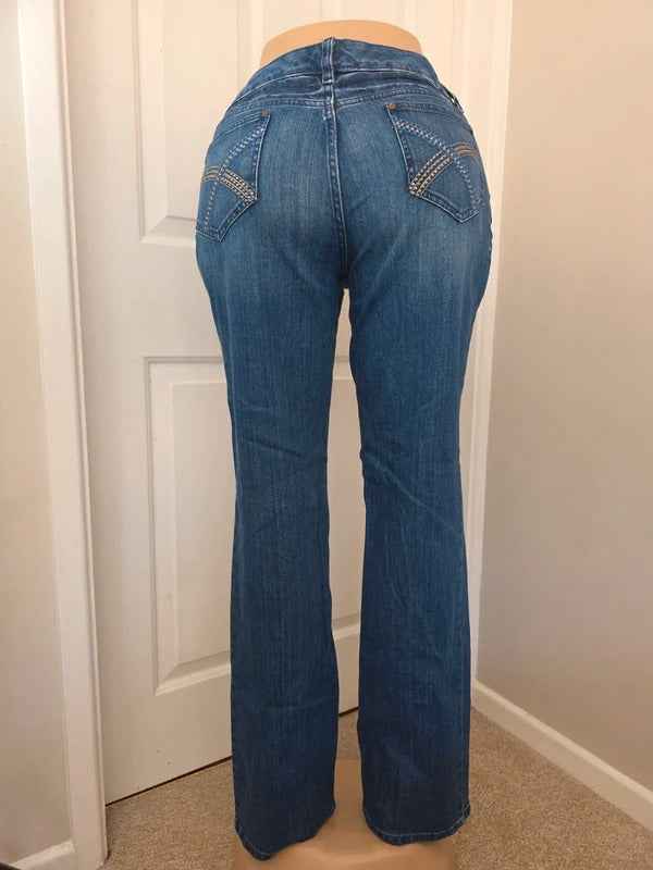 ANA Modern Fit Mid Rise Loose Straight Vintage Y2K Jeans UK Size 14 Tall