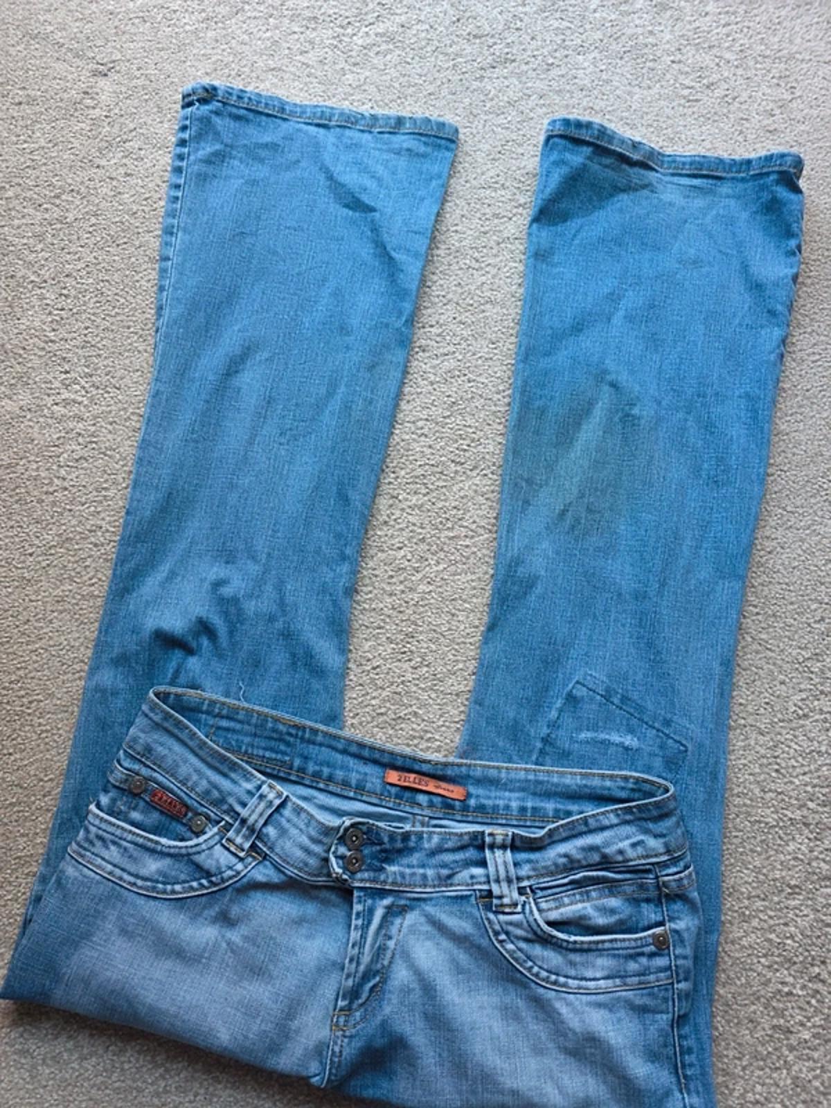 Vintage Y2K 2 Elles Low Rise Bootcut Jeans UK Size 14 Tall