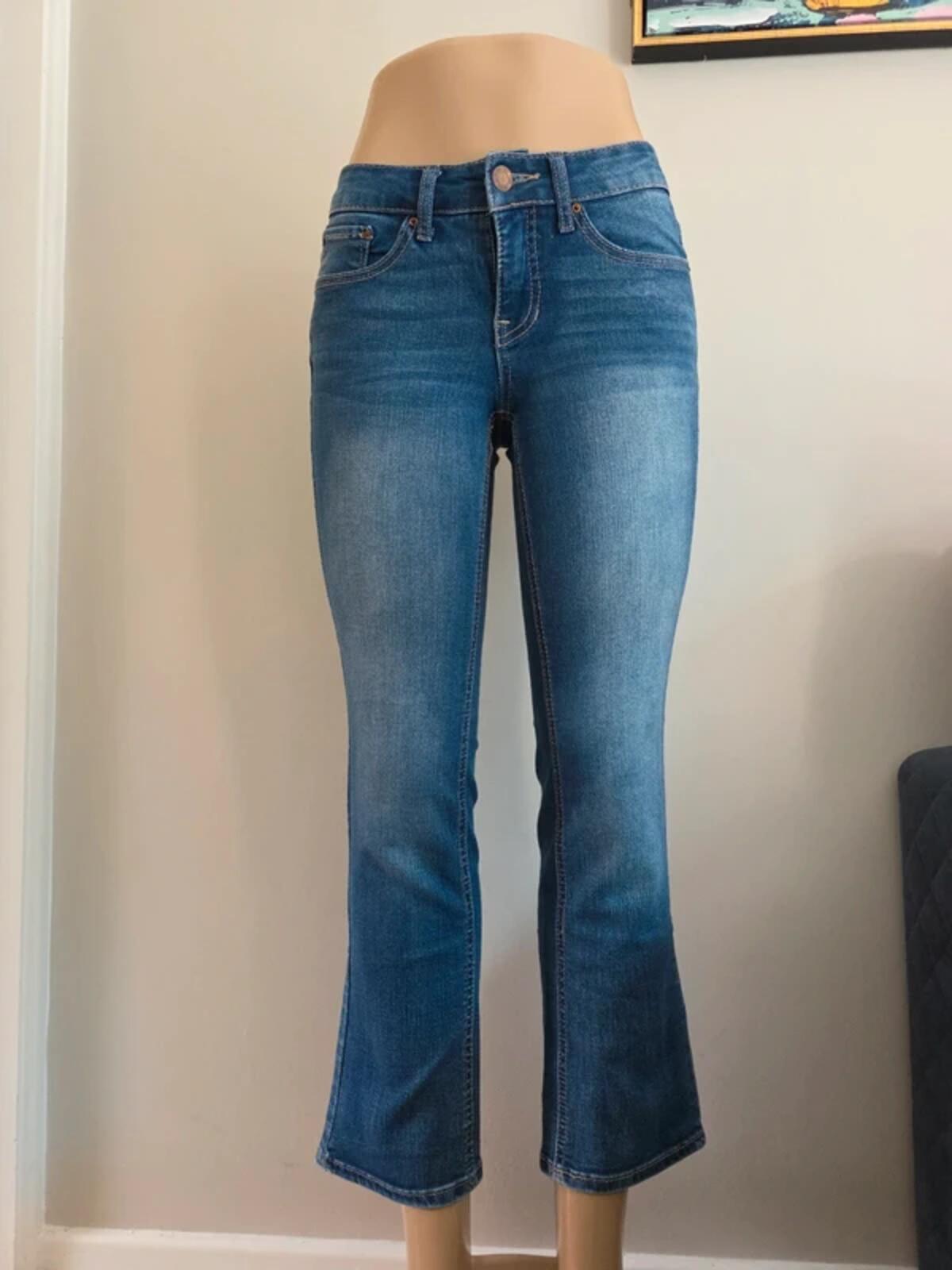 Time and Tru Vintage Y2K Petite Mid Rise Bootcut Jeans UK Size 8