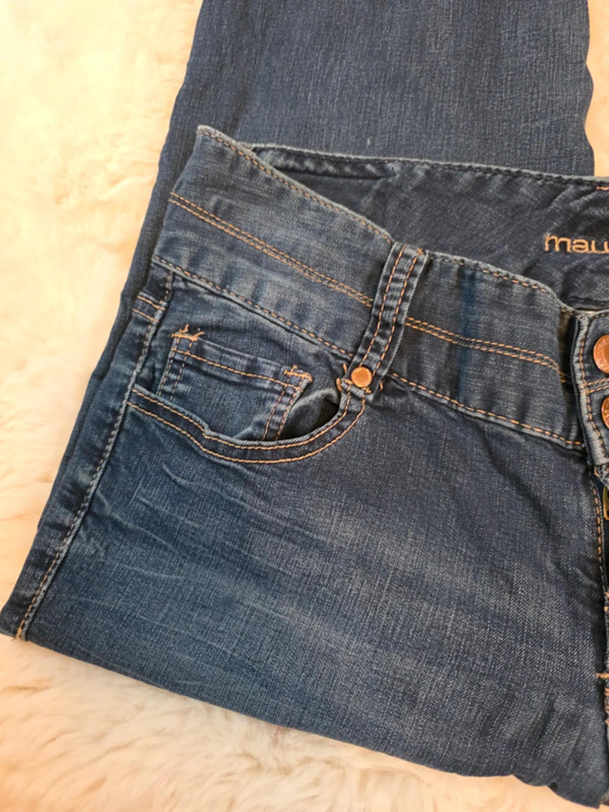 Y2K Maurices Mid Rise Bootcut Jeans UK Size 12