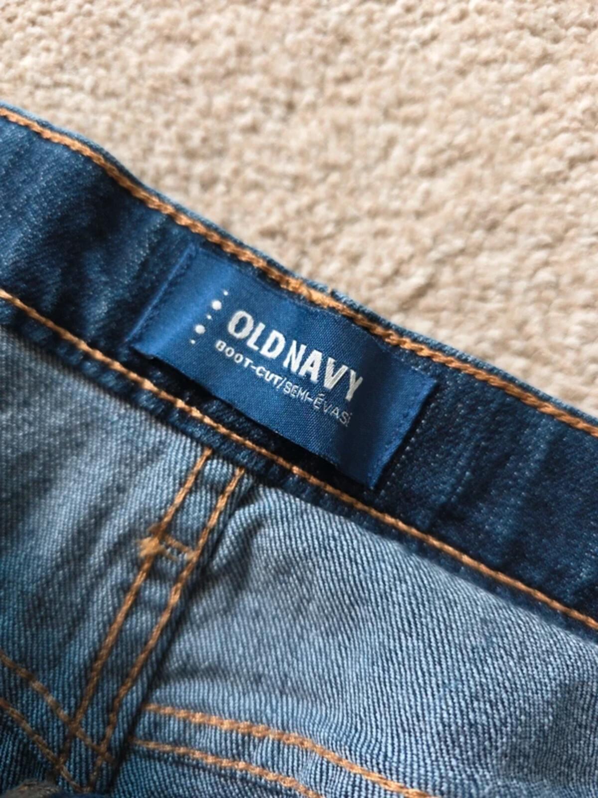Old Navy Mid Rise Bootcut Jeans UK Size 10 Petite