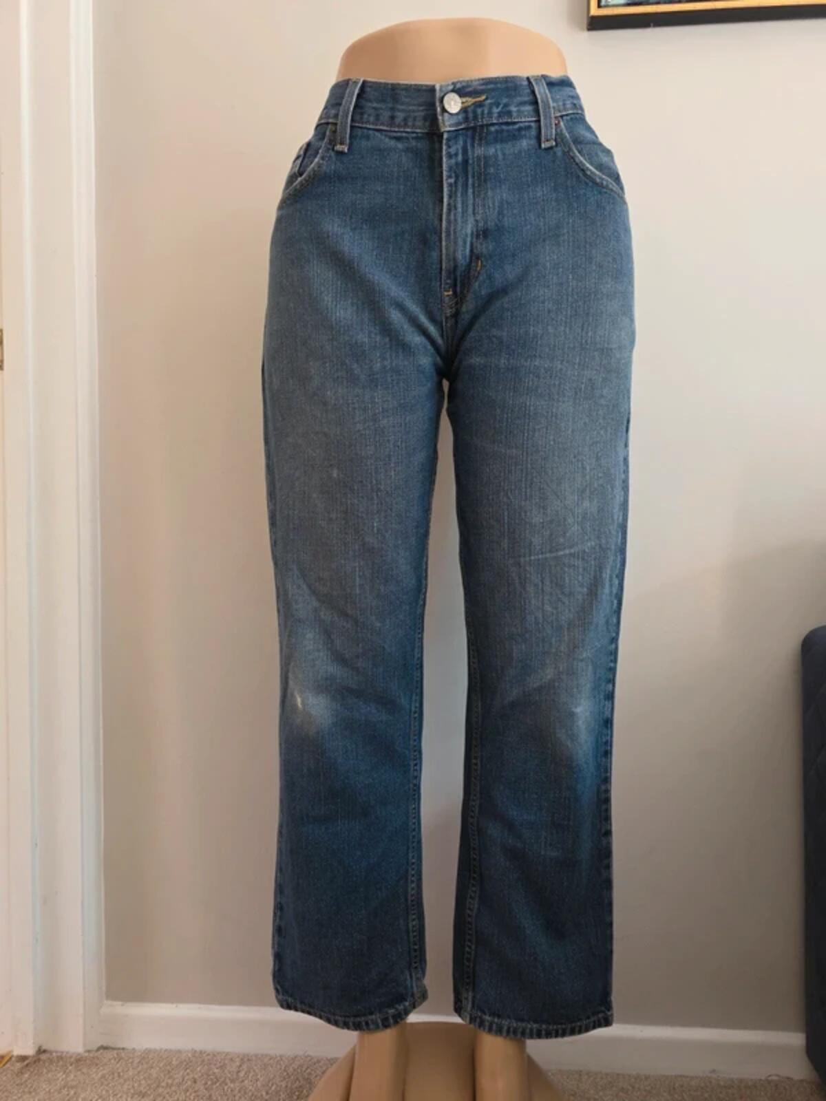 Tommy Hilfiger High Rise Straight Relaxed Vintage Y2K Jeans UK Size 16 Petite