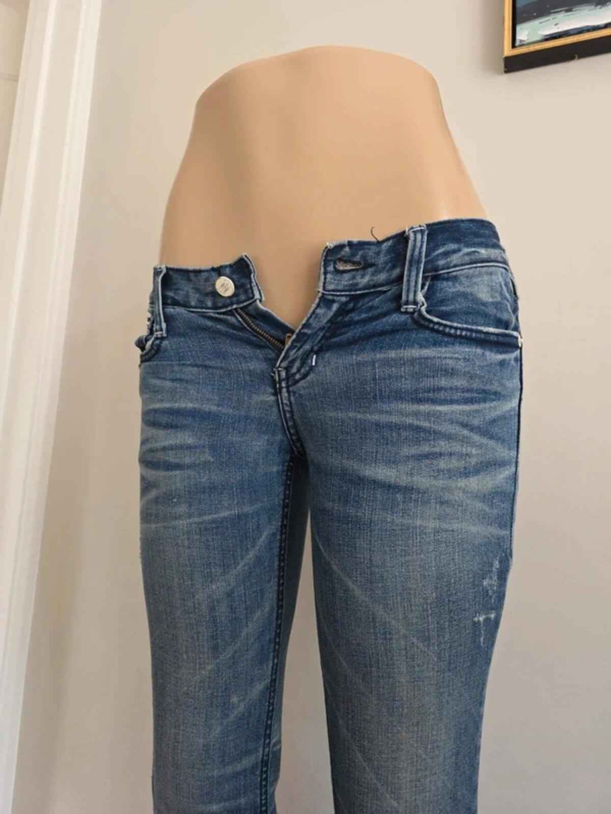 Vintage Y2K 3room+s Ultra Low Rise Skinny Jeans UK Size 6