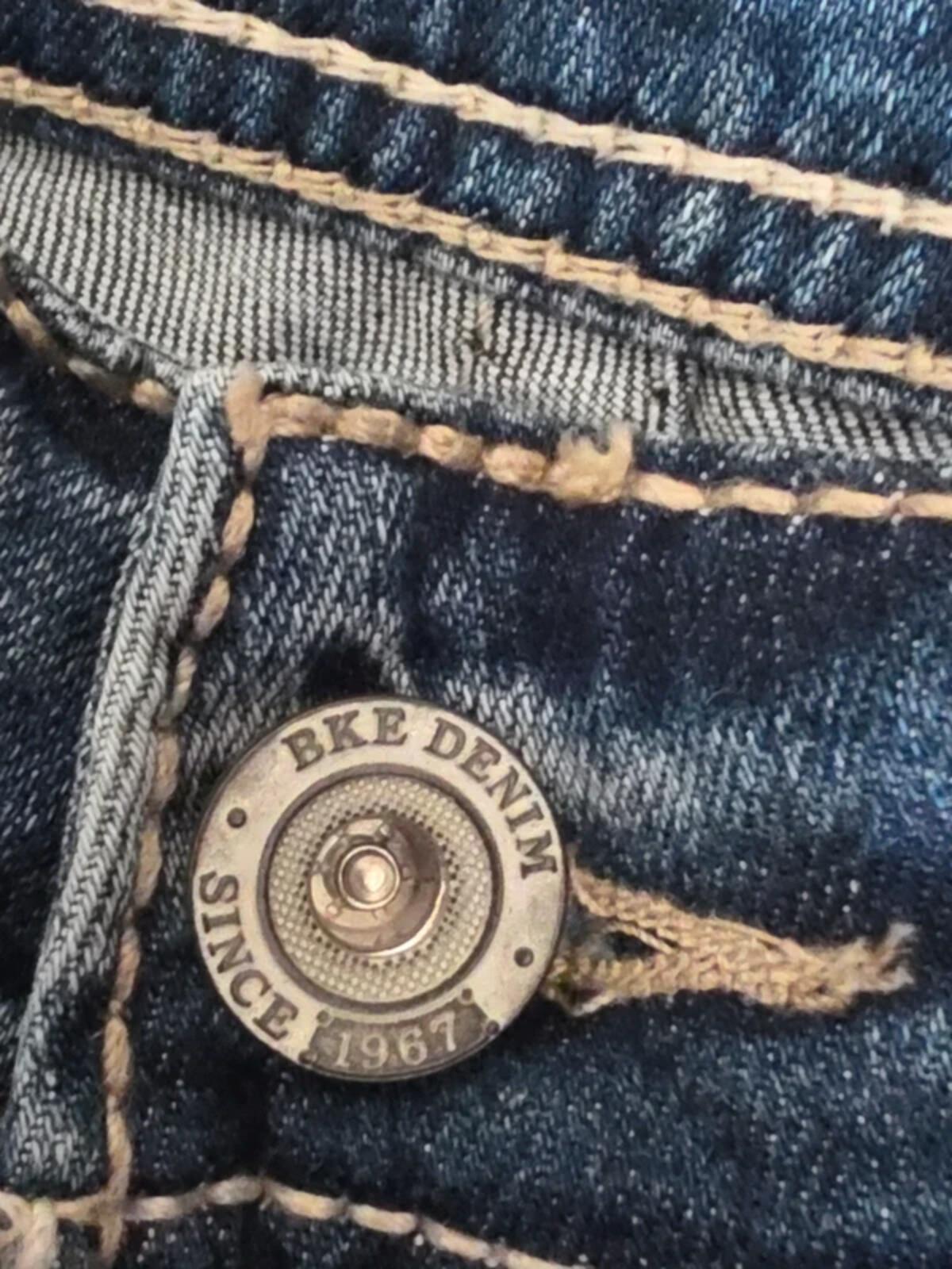 Vintage Y2K BKE Low Rise Distressed Skinny Ankle Jeans UK Size 12