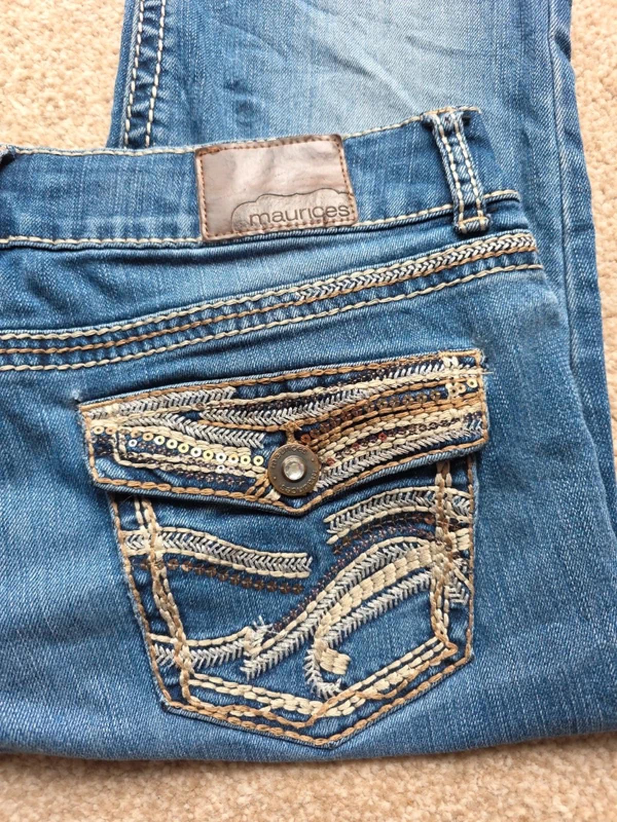 Vintage Y2K Maurices Mid Rise Bootcut Jeans UK Size 12