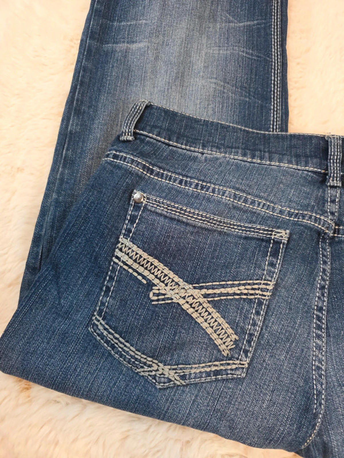 Vintage Y2K Helix Mid Rise Loose Straight Jeans UK Size 12