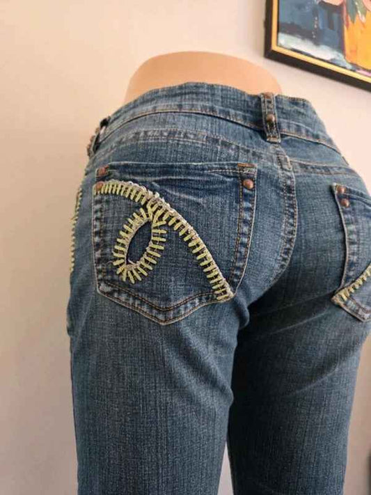 Gypsy Low Rise Bootcut Vintage Y2K Jeans UK Size 10