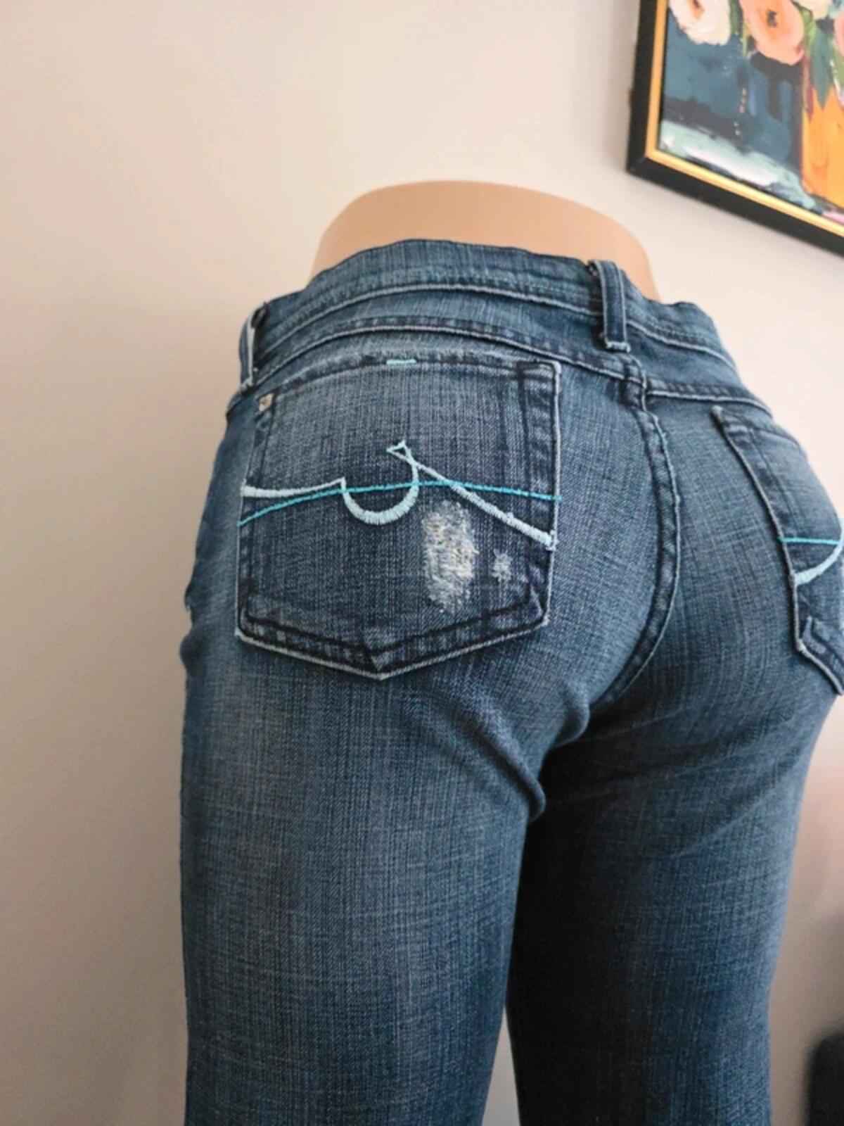 Plastic by Sly Low Rise Bootcut Vintage Y2K Jeans UK Size 10 Tall