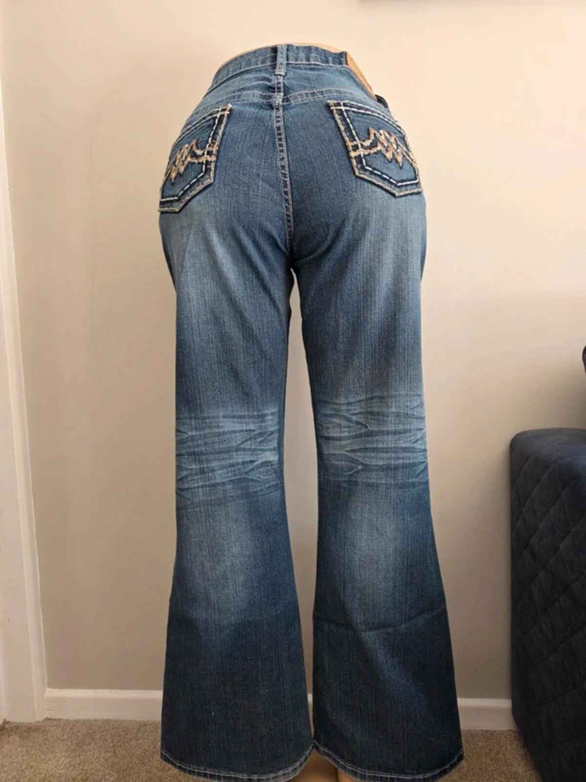 Firefly Mid Rise Flared Vintage Y2K Jeans UK Size 14