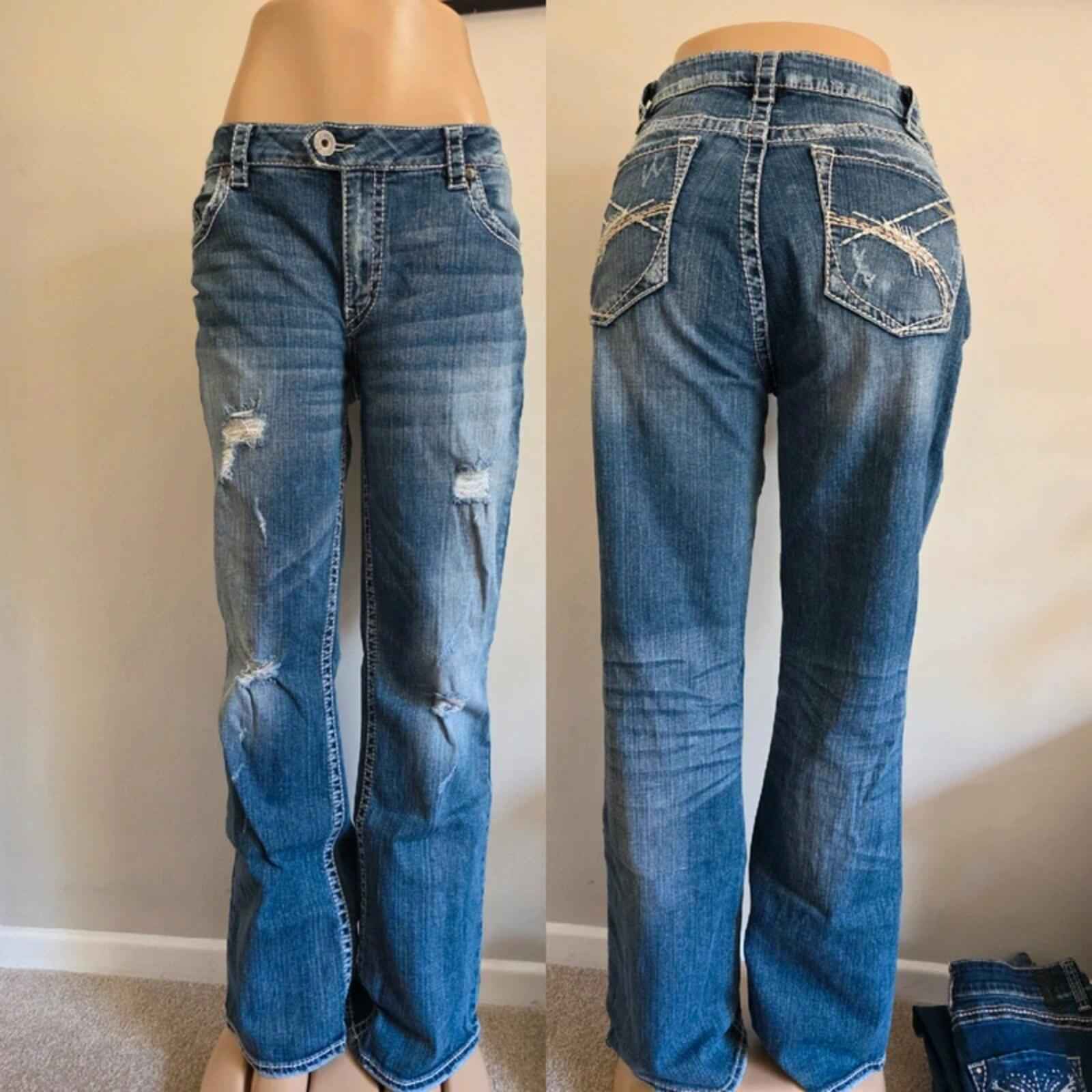 Silver Tuesday Mid Rise Bootcut Jeans UK Size 20