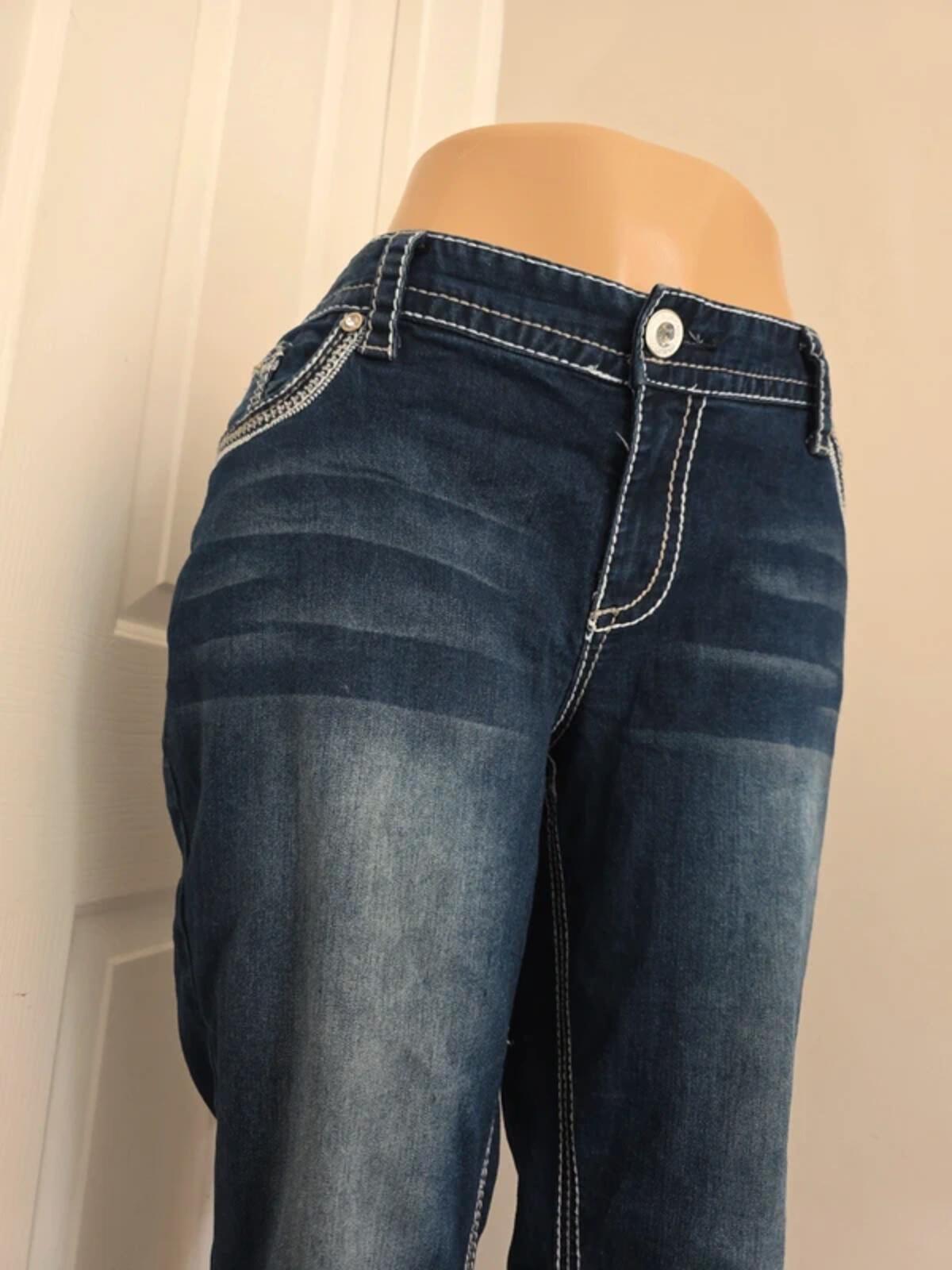 Maurices Mid Rise Bootcut Vintage Y2K Jeans UK Size 20 Tall