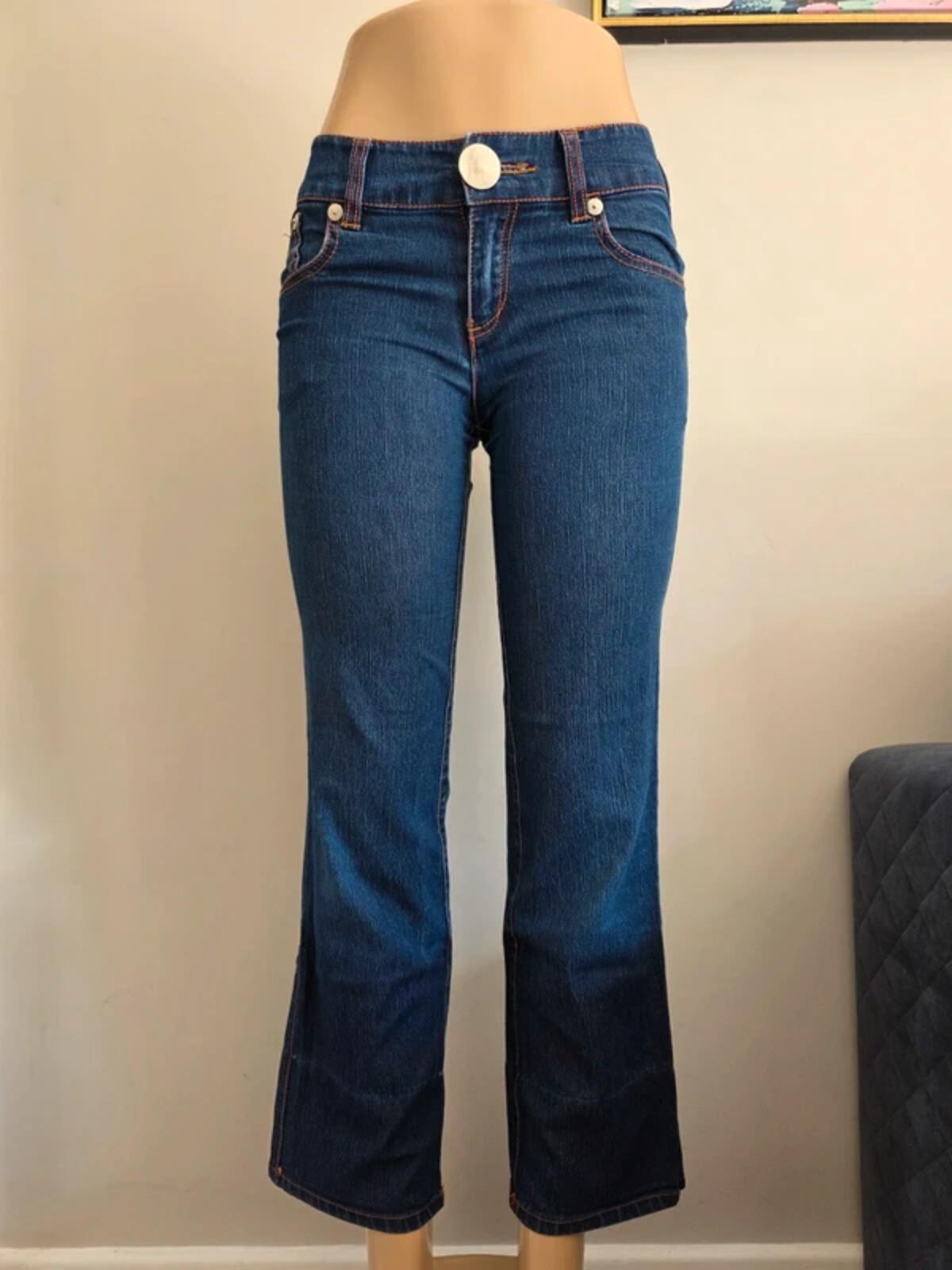 Ecko Red Low Rise Bootcut Jeans UK Size 8 Petite