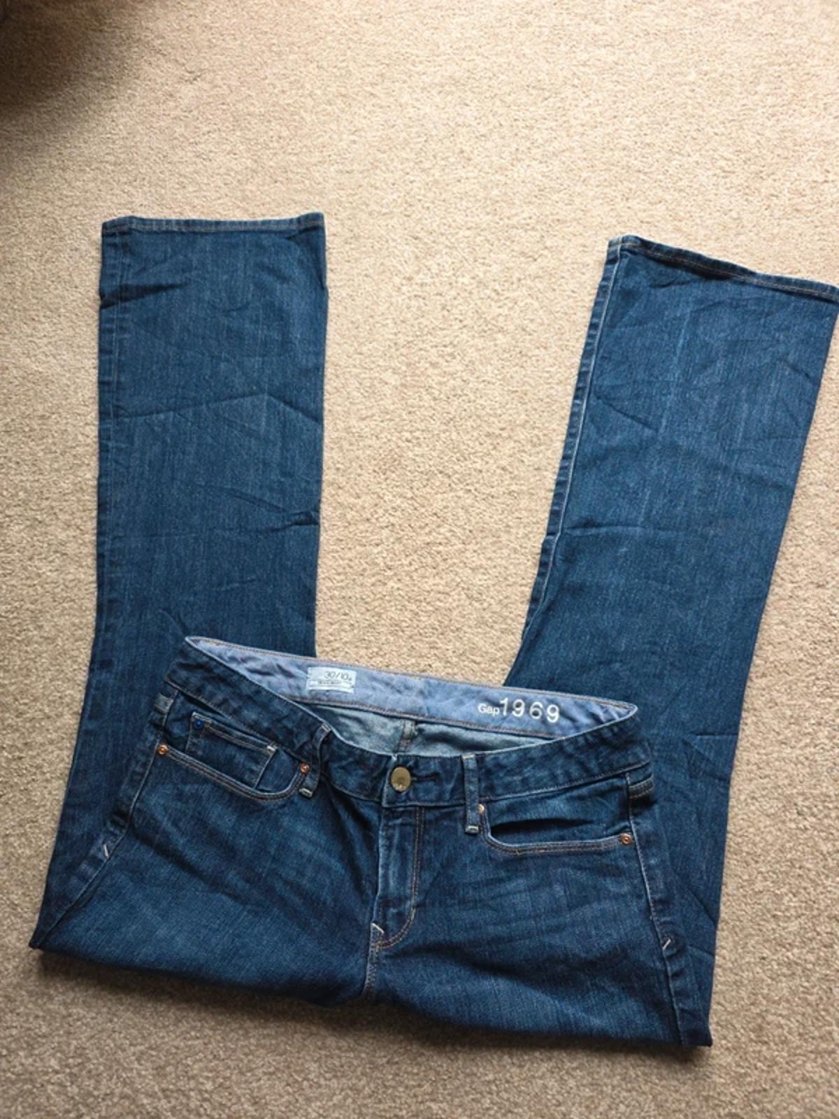 Vintage Y2K GAP Low Rise Bootcut Jeans UK Size 12 Petite
