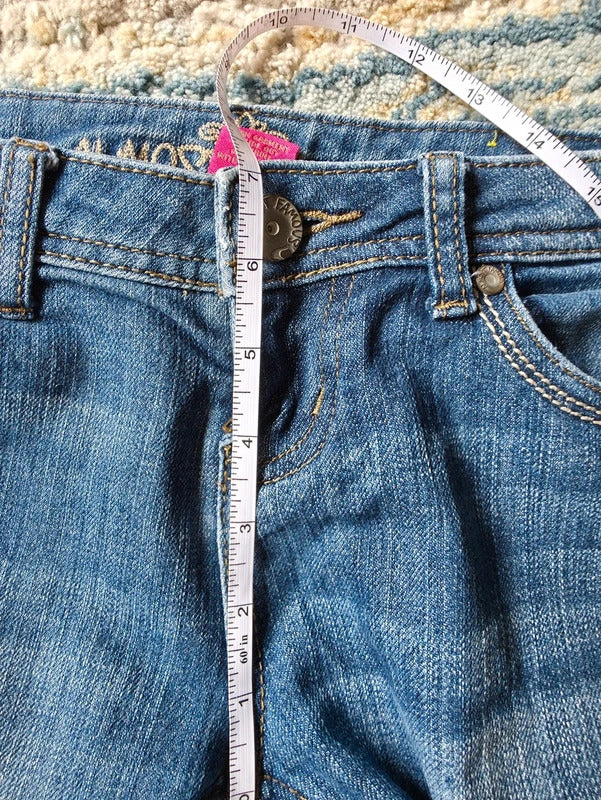 Almost Famous Ultra Low Rise Bootcut Vintage Y2K Jeans UK Size 6