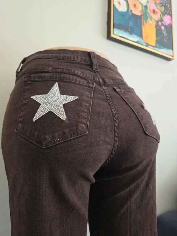 NYDJ Mid Rise Flared Vintage Y2K Jeans UK Size 12