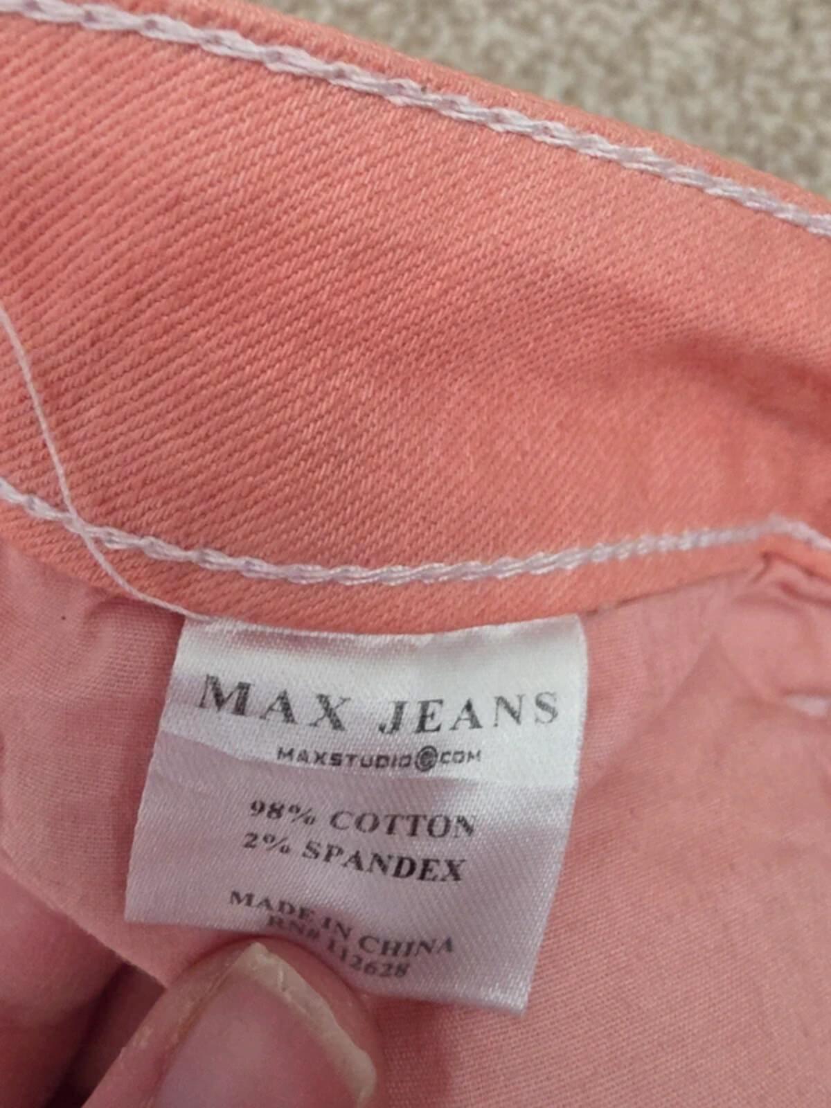 Vintage Y2K Max Jeans Pink Denim Mini Skirt UK Size 14