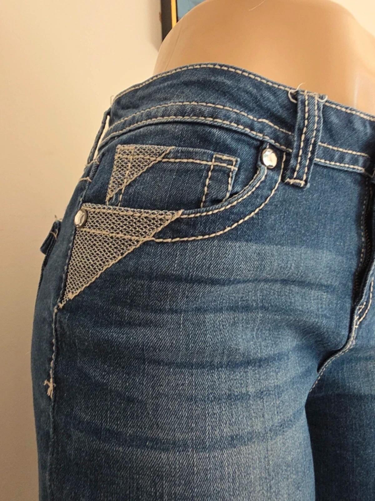 Vanilla Star Mid Rise Skinny Vintage Y2K Jeans UK Size 10 Petite