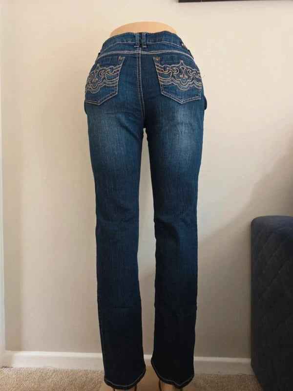 Beau Dawson Vintage Y2K Mid Rise Straight Jeans UK Size 10