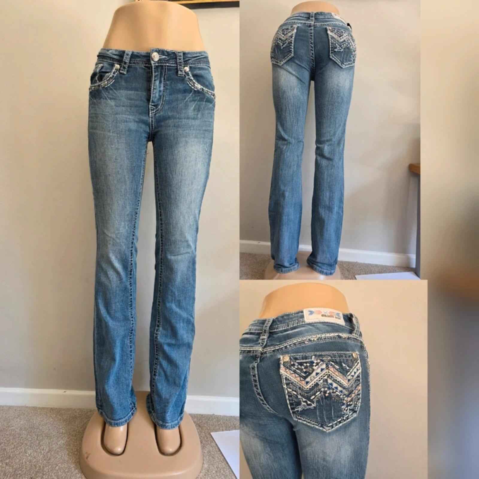 Vintage Y2K Grace in LA Mid Rise Bootcut Jeans UK Size 6 Tall