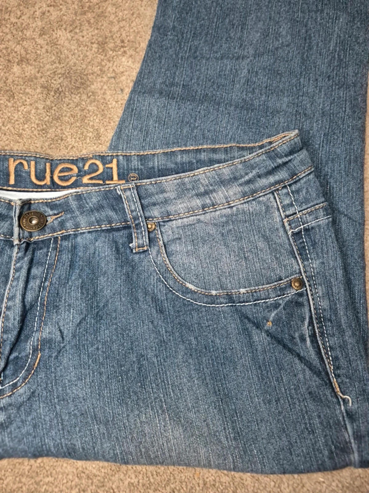 Vintage Y2K Rue21 Mid Rise Flare Jeans – UK 14