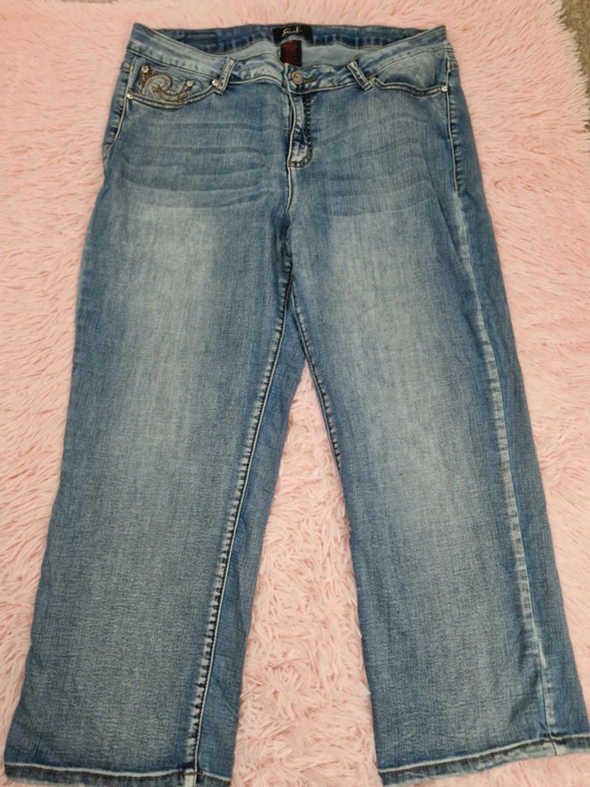 Vintage Y2K Earl Jeans Mid Rise Cropped Jeans UK Size 14/16