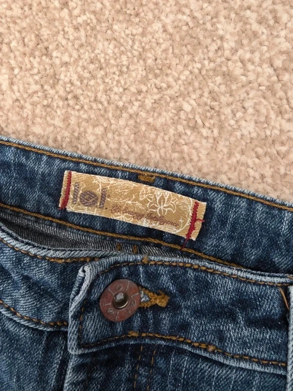 L.E.I. Mid Rise Bootcut Vintage Y2K Jeans UK Size 8  Tall