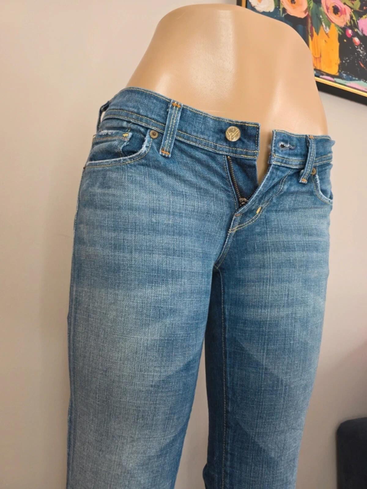 Citizens of Humanity Ultra Low Rise Flared Jeans UK Size 6 Petite