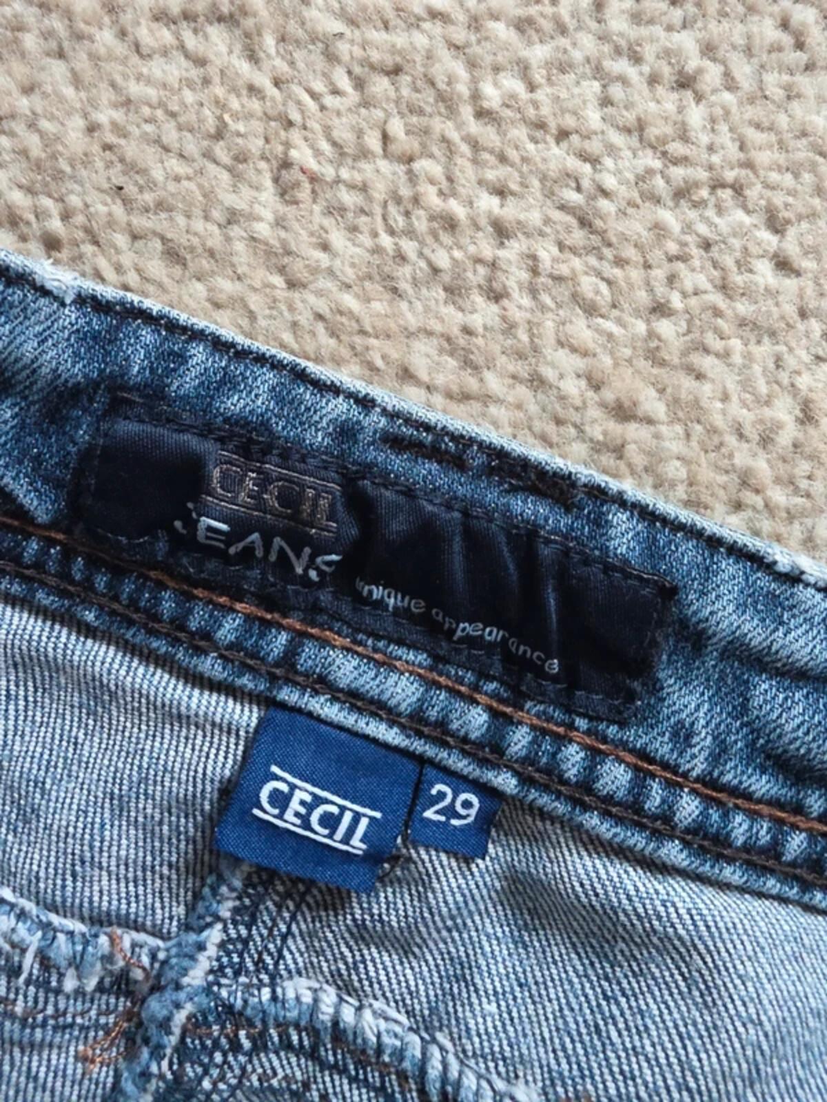 Cecil Mid Rise Relaxed Bootcut Jeans UK Size 8/10 Petite