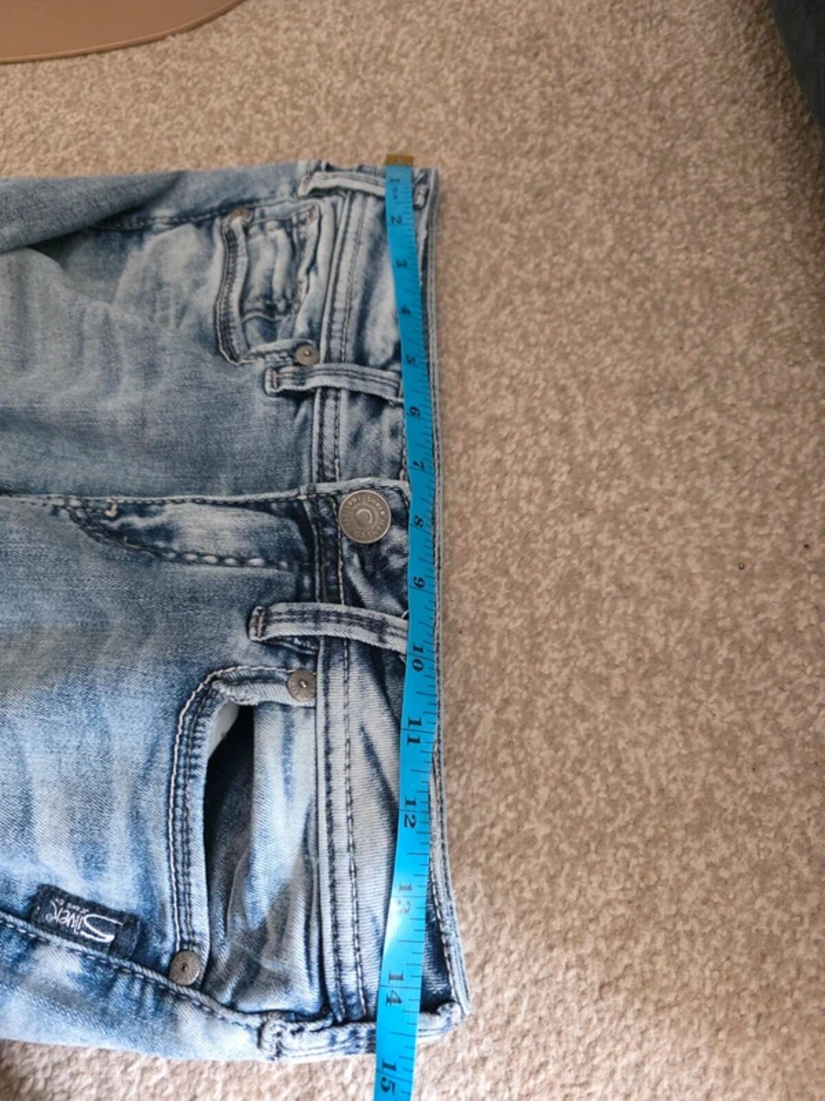 Vintage Y2K Silver Jeans Co Low Rise Skinny Jeans UK Size 6