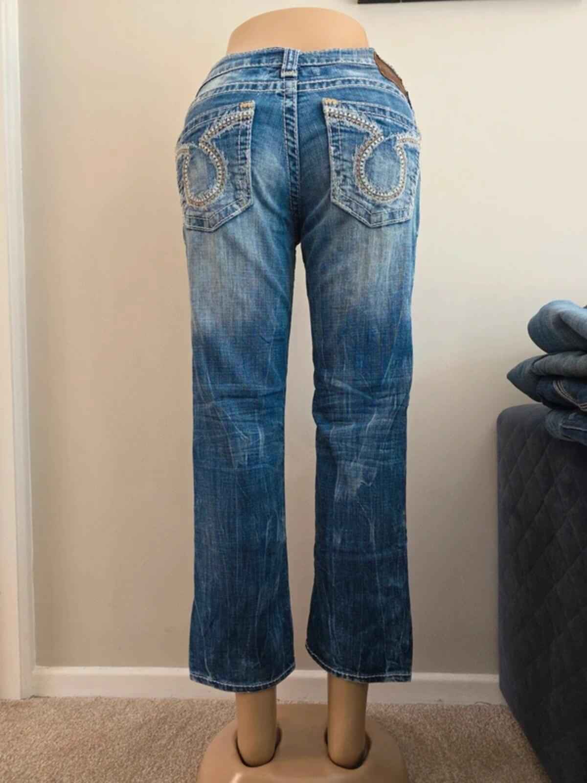 Big Star Low Rise Capri Vintage Y2K Jeans UK Size 10/12