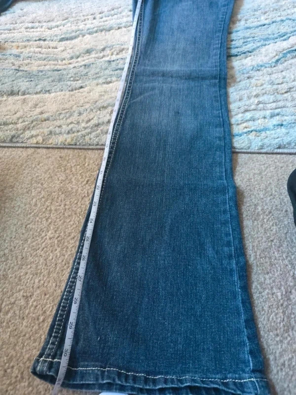No Boundaries Low Rise Flared Vintage Y2K Jeans UK Size 8