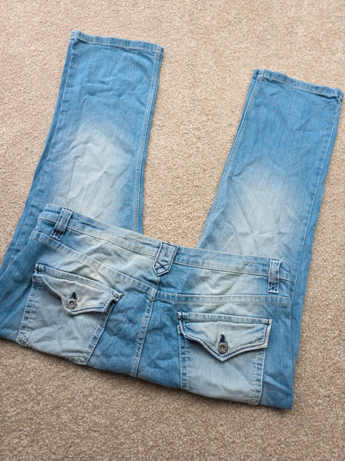Vintage Y2K Okay Mid Rise Capri Jeans UK Size 18