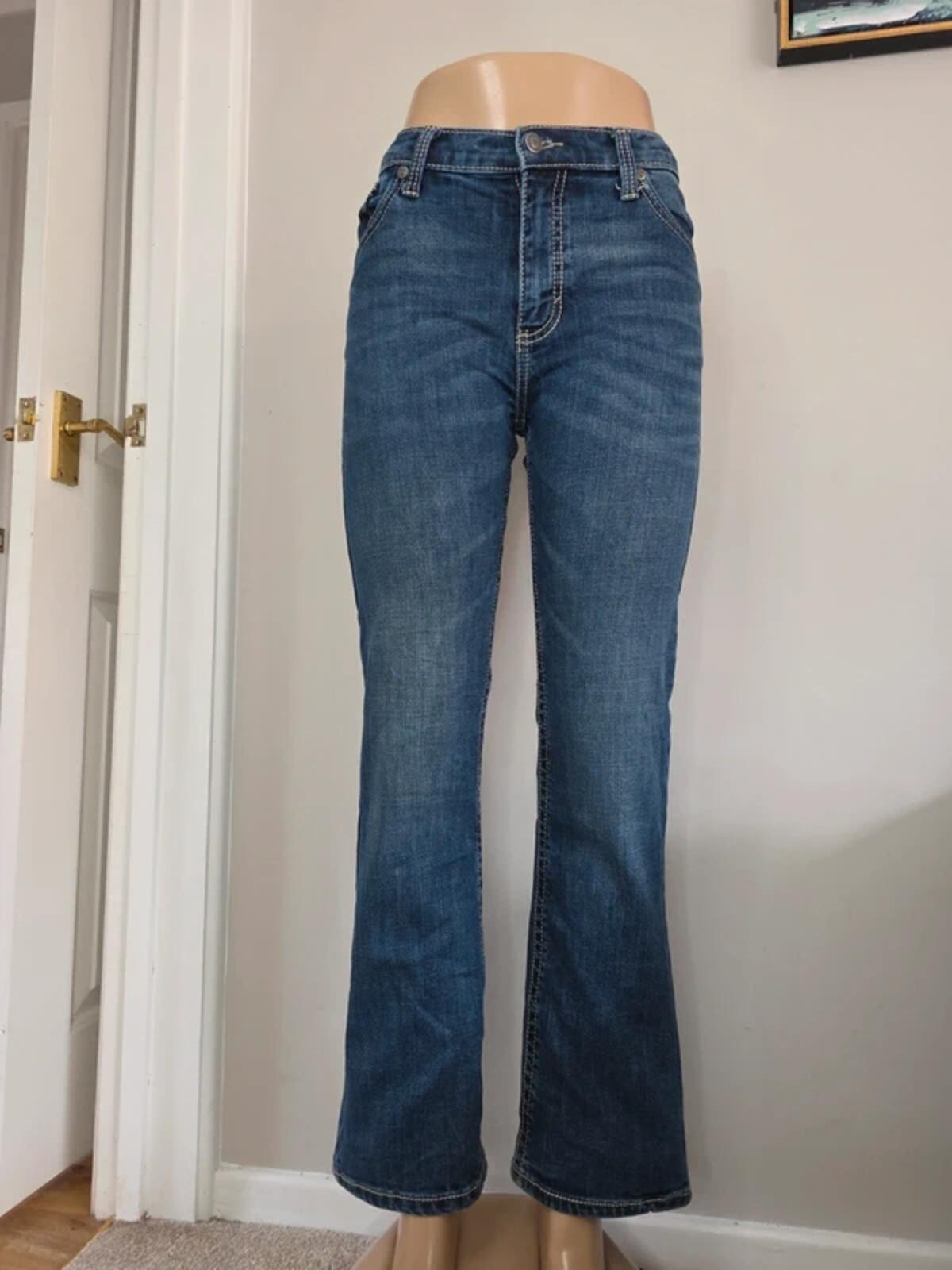 Wrangler Mid Rise Bootcut Vintage Y2K Jeans UK Size 8 Petite