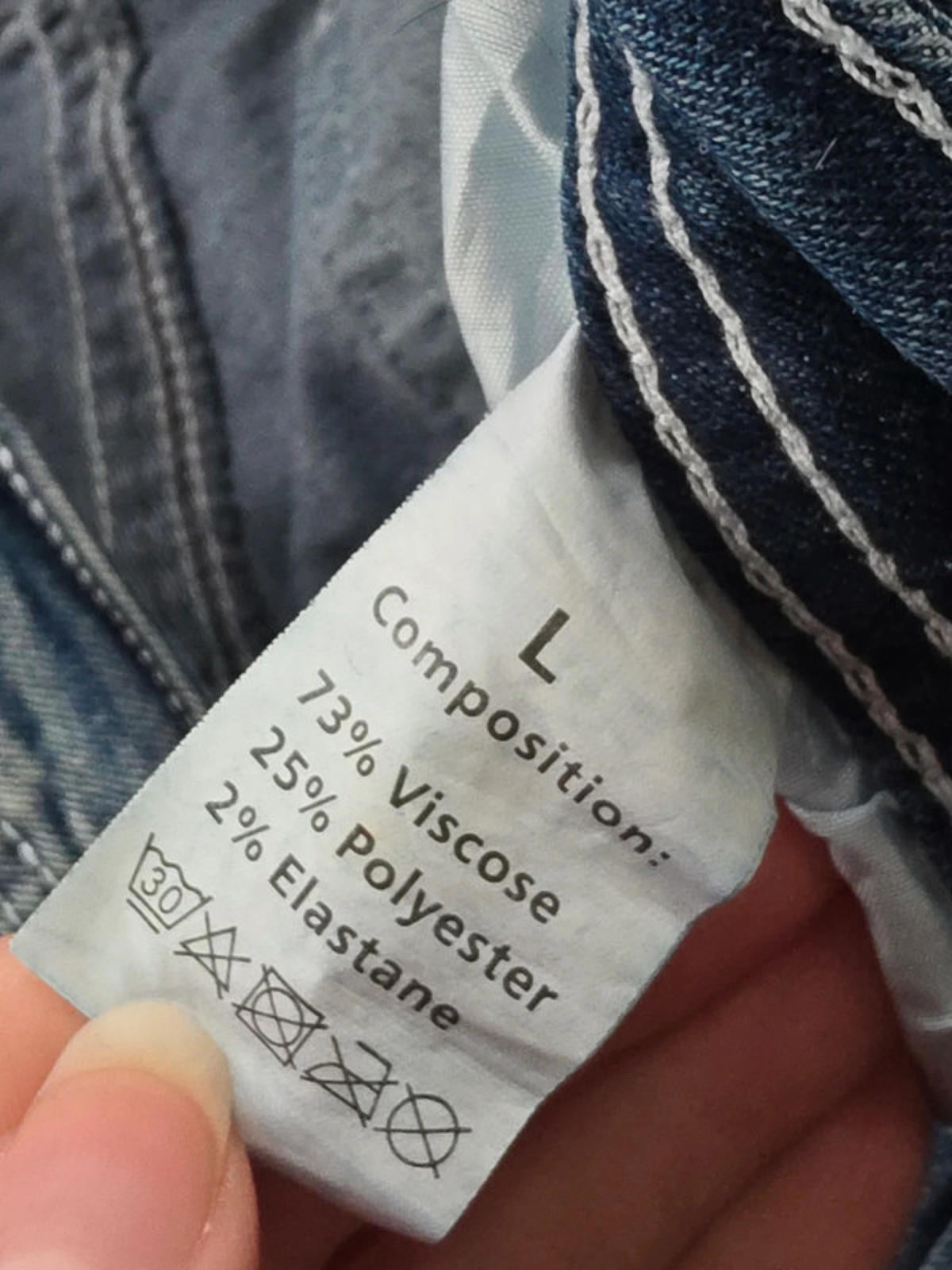 Vintage Y2K No-Label Mid Rise Straight Jeans UK Size 14 Petite