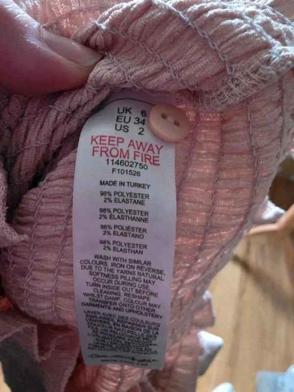Vintage Y2K Miss Selfridge Pink Textured Button Up Top UK Size 6
