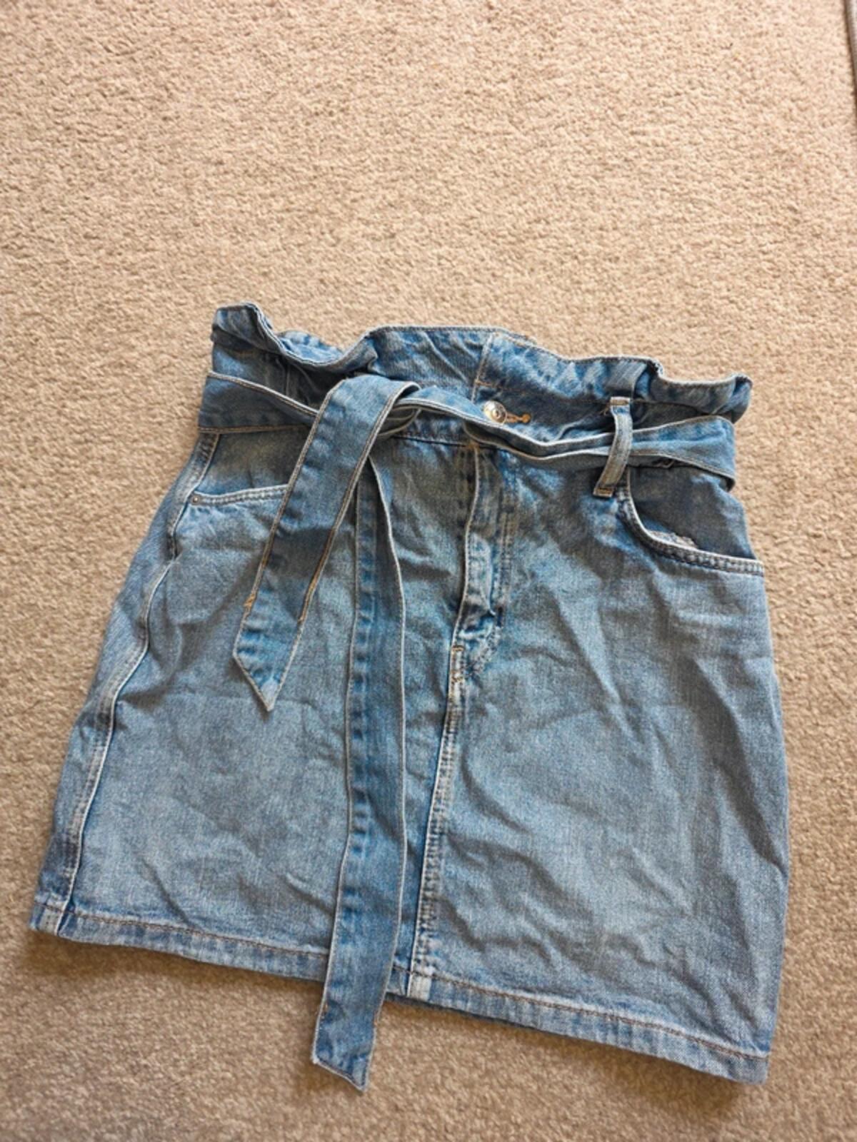 Divided High Waist Denim Mini Skirt Vintage Y2K UK Size 8